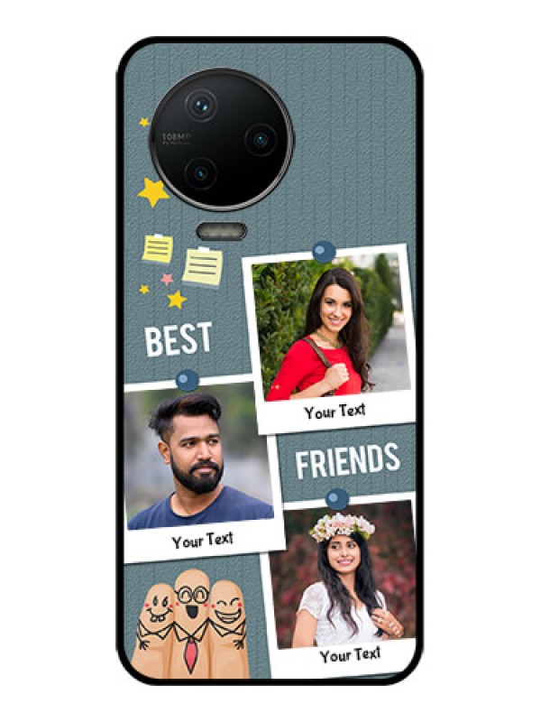 Custom Infinix Note 12 Pro Custom Metal Phone CaseSticky Frames And Friendship Design
