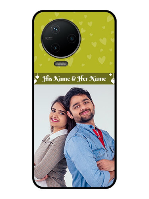 Custom Infinix Note 12 Pro Custom Metal Phone CaseYou and Me Heart Design