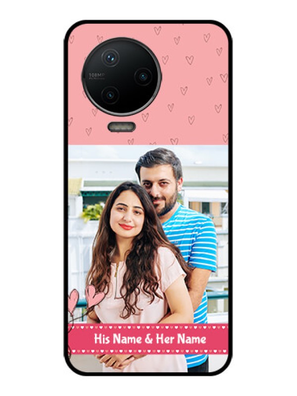 Custom Infinix Note 12 Pro Custom Metal Phone CaseLove Design Peach Color