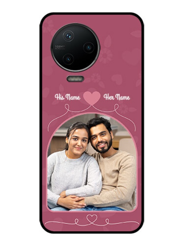 Custom Infinix Note 12 Pro Custom Metal Phone CaseLove Floral Design