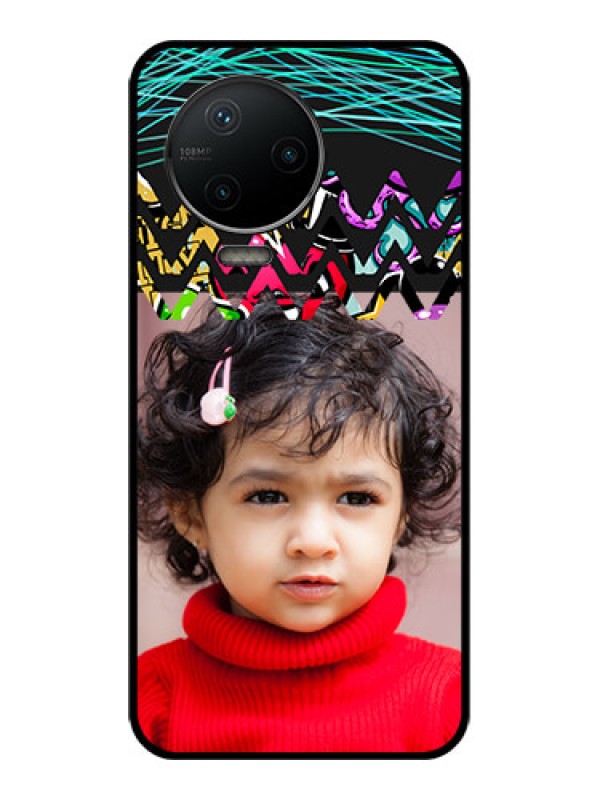 Custom Infinix Note 12 Pro Custom Metal Phone CaseNeon Abstract Design