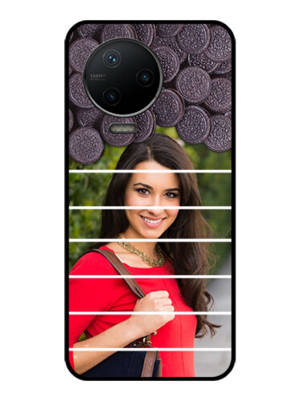 Custom Infinix Note 12 Pro Custom Metal Phone CaseWith Oreo Biscuit Design