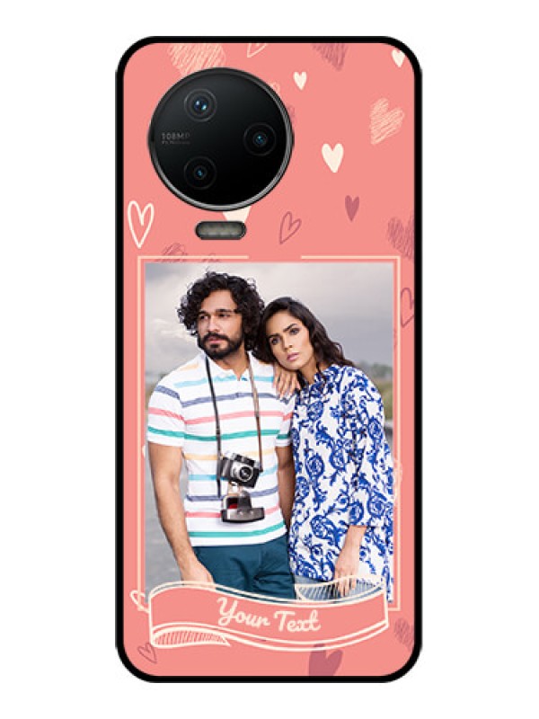 Custom Infinix Note 12 Pro Custom Metal Phone CaseLove Doodle Art Design