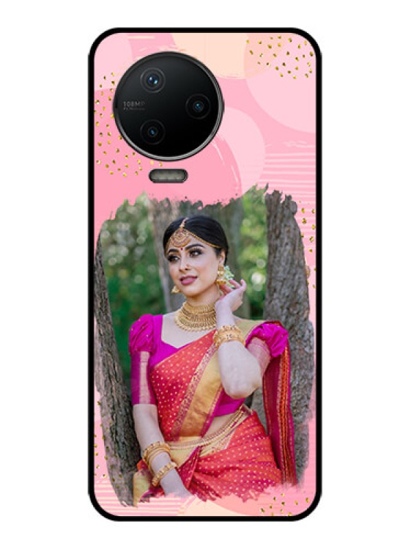 Custom Infinix Note 12 Pro Custom Metal Phone CaseGold Glitter Splash Design