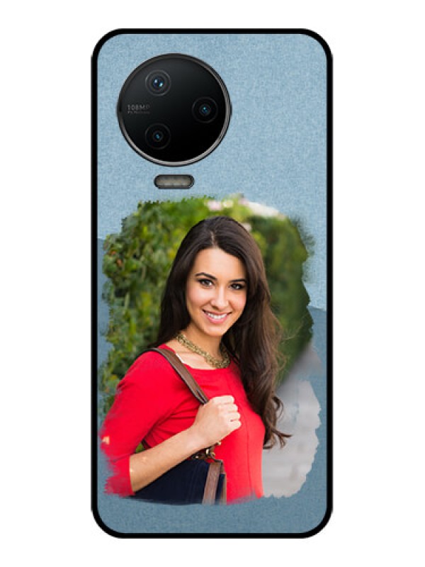 Custom Infinix Note 12 Pro Custom Metal Phone CaseGrunge Line Art Design