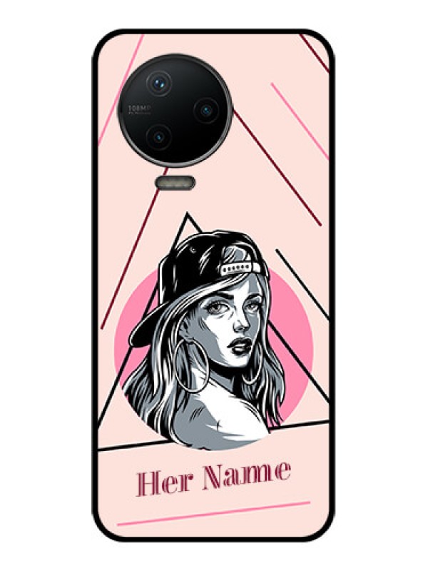 Custom Infinix Note 12 Pro Custom Metal Phone CaseRockstar Girl Design