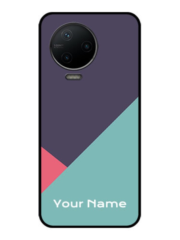 Custom Infinix Note 12 Pro Custom Metal Phone CaseTri Color Abstract Design