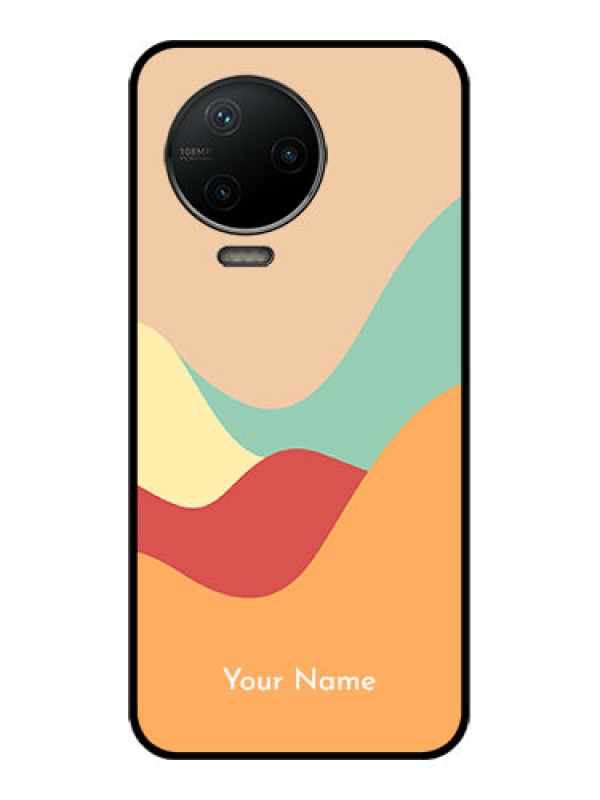 Custom Infinix Note 12 Pro Custom Metal Phone CaseOcean Waves Multi - Colour Design