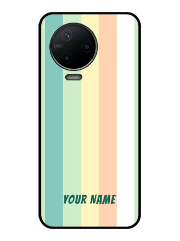 Custom Infinix Note 12 Pro Custom Metal Phone CaseMulti - Colour Stripes Design