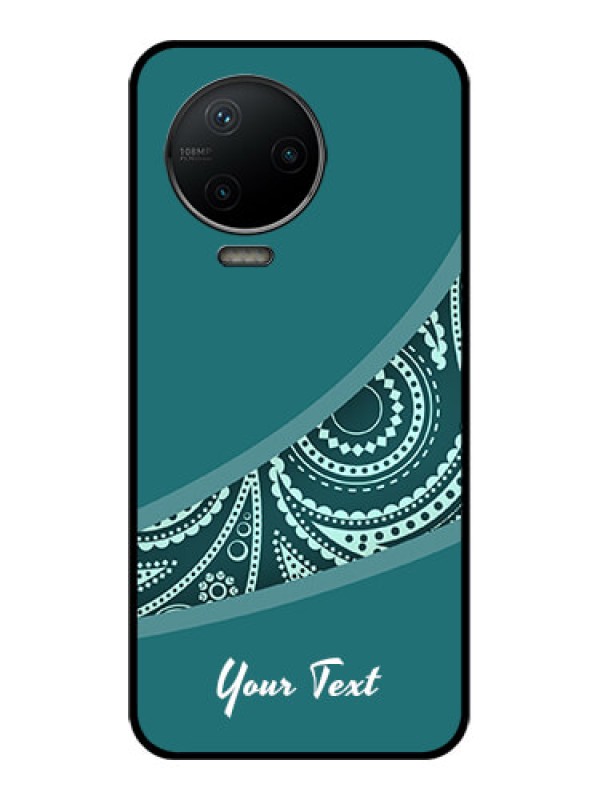 Custom Infinix Note 12 Pro Custom Metal Phone CaseSemi Visible Floral Design