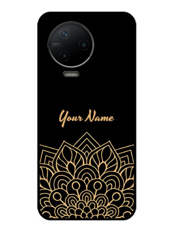 Custom Infinix Note 12 Pro Custom Metal Phone CaseGolden Mandala Design