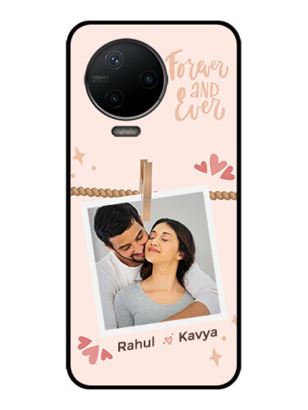 Custom Infinix Note 12 Pro Custom Metal Phone CaseForever And Ever Love Design