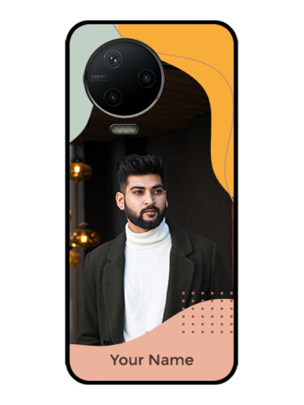 Custom Infinix Note 12 Pro Custom Metal Phone CaseTri - Coloured Overlay Design