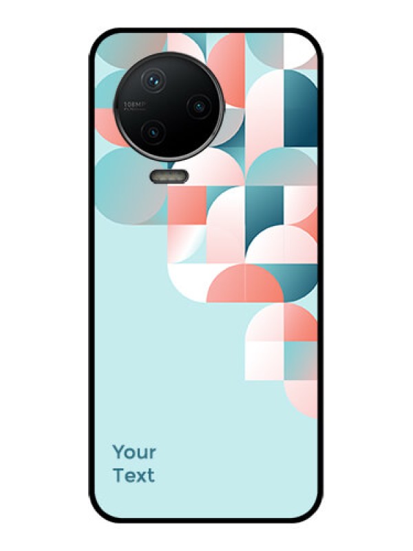 Custom Infinix Note 12 Pro Custom Metal Phone CaseStylish Semi - Circle Pattern Design