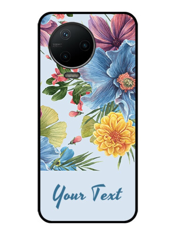 Custom Infinix Note 12 Pro Custom Metal Phone CaseStunning Watercolored Flowers Painting Design