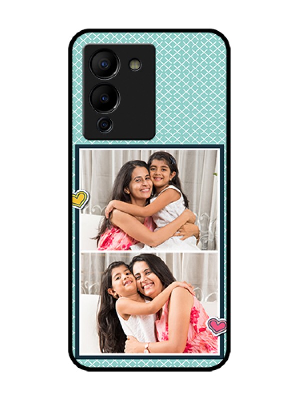 Custom Infinix Note 12 Turbo Custom Metal Phone Case - 2 Image Holder With Pattern Design