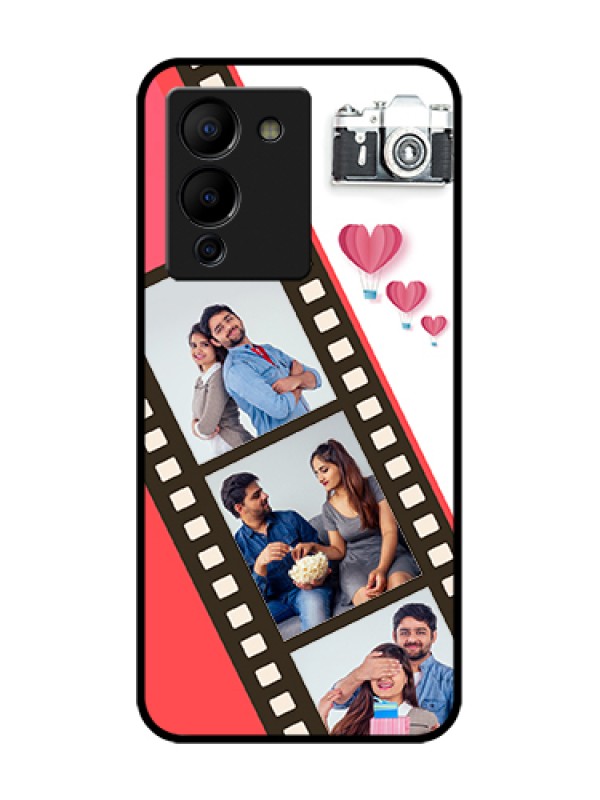 Custom Infinix Note 12 Turbo Custom Metal Phone Case - 3 Image Holder With Film Reel