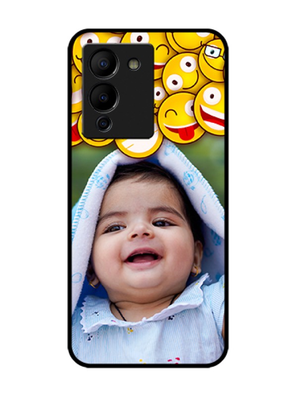 Custom Infinix Note 12 Turbo Custom Metal Phone Case - With Smiley Emoji Design