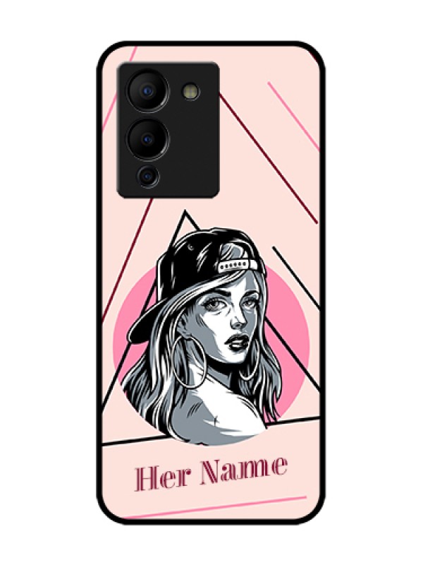 Custom Infinix Note 12 Turbo Custom Metal Phone Case - Rockstar Girl Design