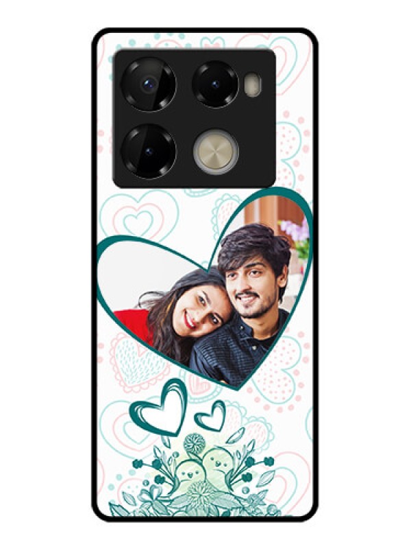 Custom Infinix Note 40 Pro 5G Custom Metal Phone CasePremium Couple Design