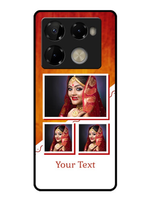 Custom Infinix Note 40 Pro 5G Custom Metal Phone CaseWedding Memories Design