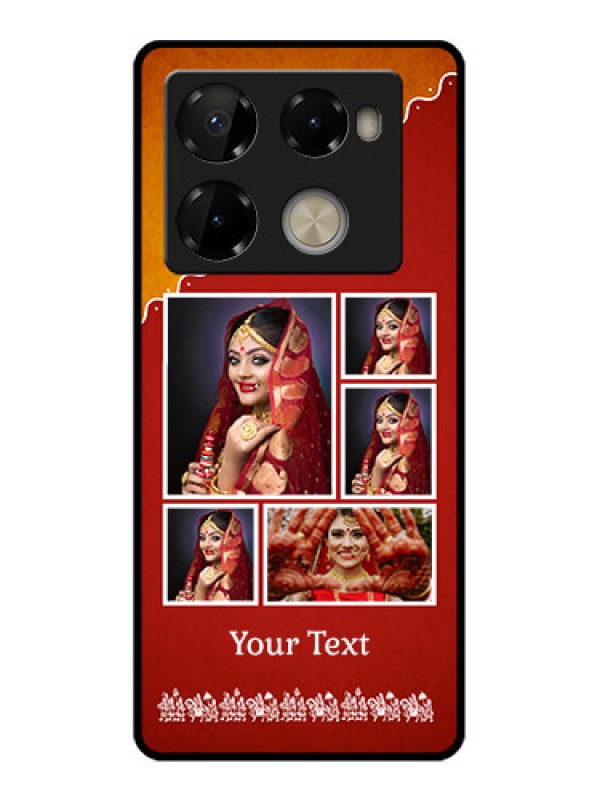 Custom Infinix Note 40 Pro 5G Custom Metal Phone CaseWedding Pic Upload Design