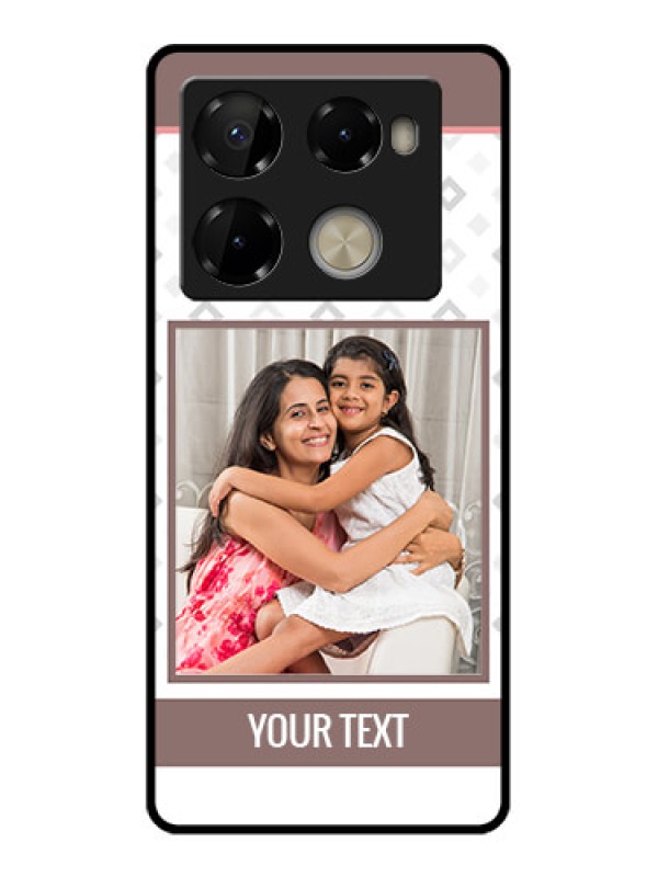 Custom Infinix Note 40 Pro 5G Custom Metal Phone CaseSimple Diamond Design