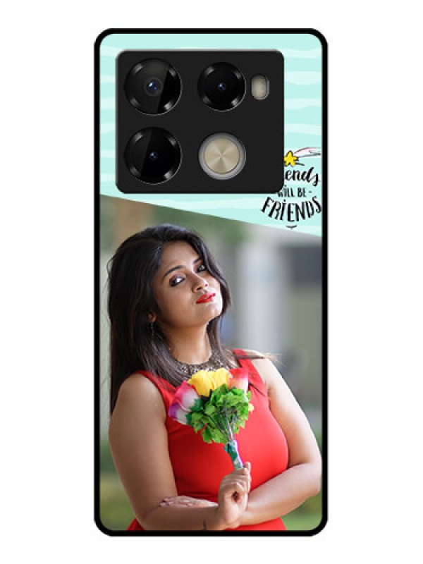 Custom Infinix Note 40 Pro 5G Custom Metal Phone CaseFriends Picture Icon Design