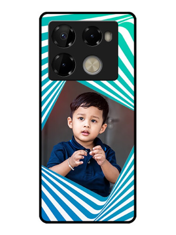 Custom Infinix Note 40 Pro 5G Custom Metal Phone CaseAbstract Spiral Design