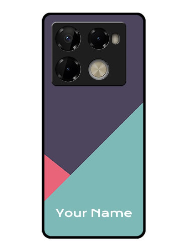 Custom Infinix Note 40 Pro 5G Custom Metal Phone CaseTri Color Abstract Design