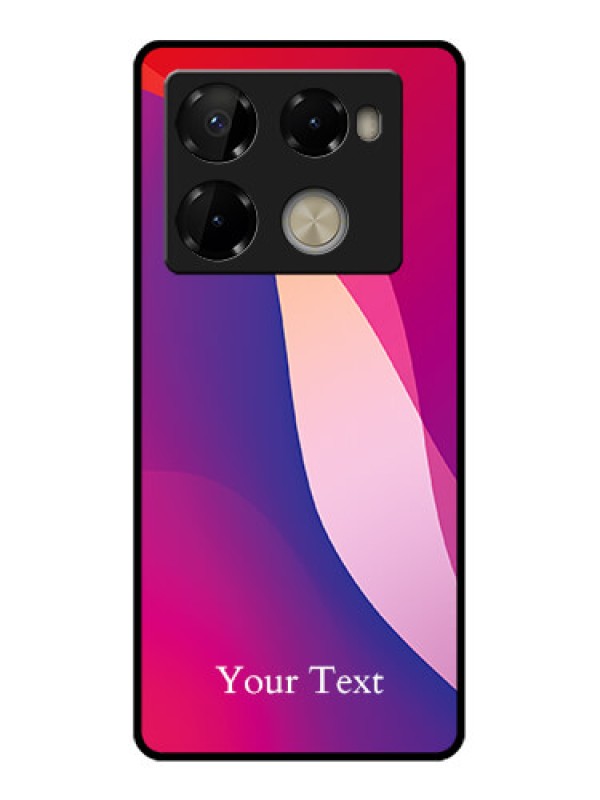 Custom Infinix Note 40 Pro 5G Custom Metal Phone CaseDigital Abstract Overlap Design