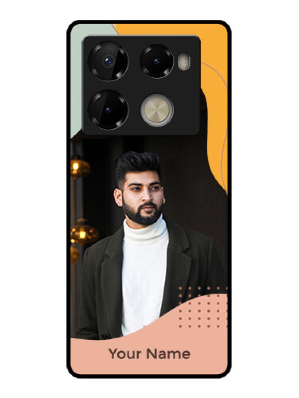 Custom Infinix Note 40 Pro 5G Custom Metal Phone CaseTri - Coloured Overlay Design