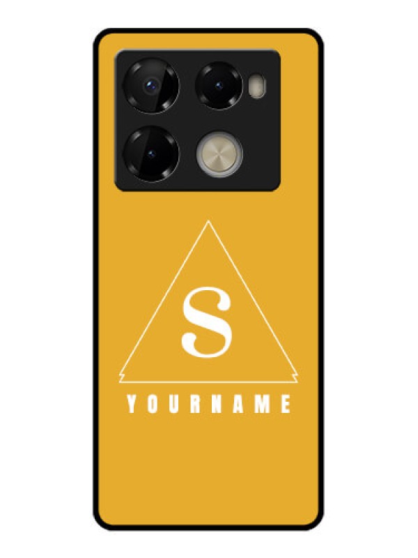 Custom Infinix Note 40 Pro 5G Custom Metal Phone CaseSimple Triangle Design