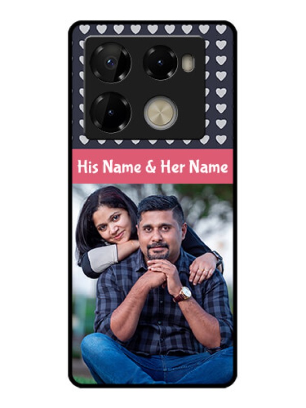 Custom Infinix Note 40 Pro Plus 5G Custom Metal Phone Case - Love Symbols Design