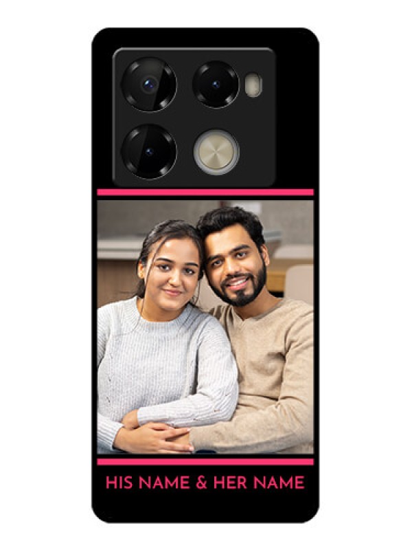 Custom Infinix Note 40 Pro Plus 5G Custom Metal Phone Case - With Add Text Design