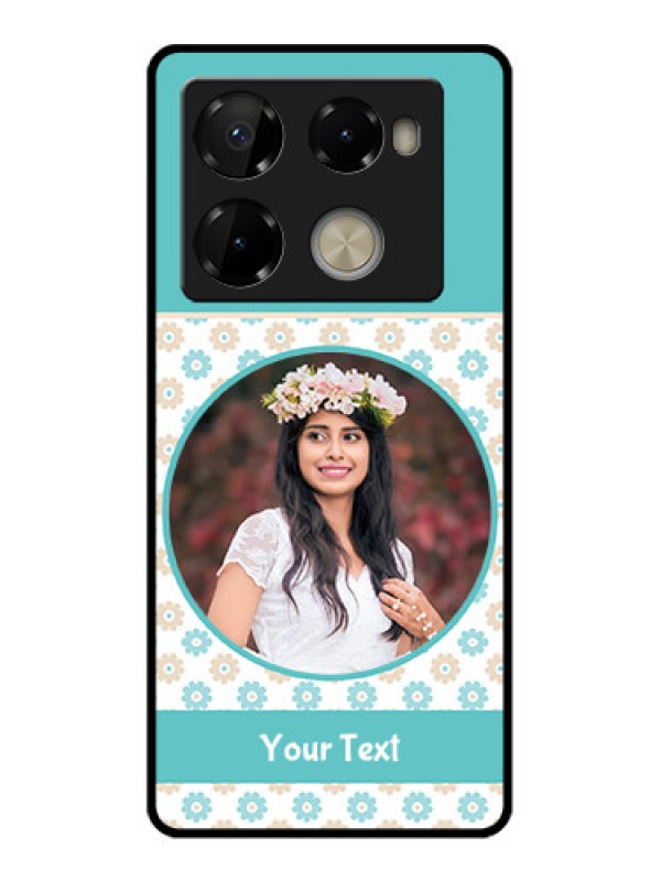 Custom Infinix Note 40 Pro Plus 5G Custom Metal Phone Case - Beautiful Flowers Design