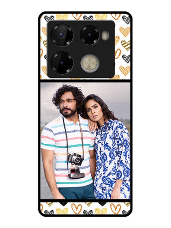Custom Infinix Note 40 Pro Plus 5G Custom Metal Phone Case - Love Symbol Design