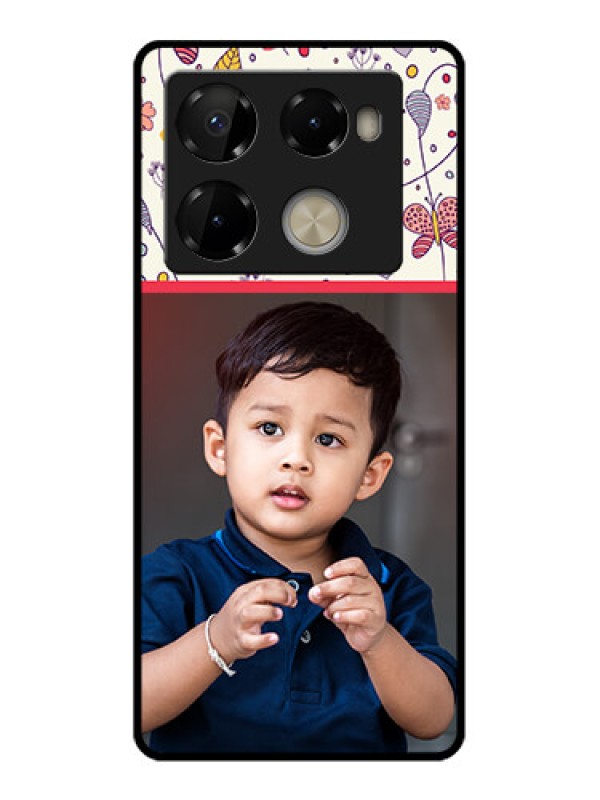 Custom Infinix Note 40 Pro Plus 5G Custom Metal Phone Case - Premium Floral Design