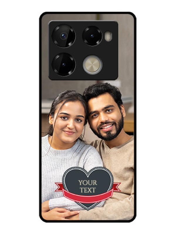 Custom Infinix Note 40 Pro Plus 5G Custom Metal Phone Case - Just Married Couple Design
