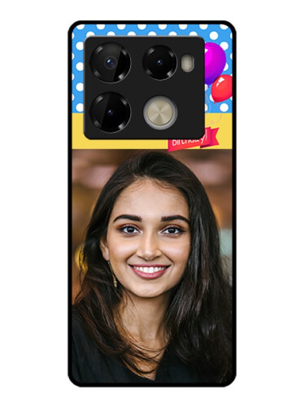 Custom Infinix Note 40 Pro Plus 5G Custom Metal Phone Case - Happy Birthday Design