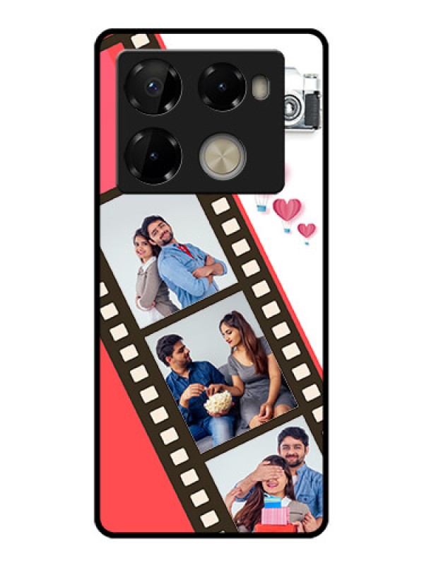 Custom Infinix Note 40 Pro Plus 5G Custom Metal Phone Case - 3 Image Holder With Film Reel