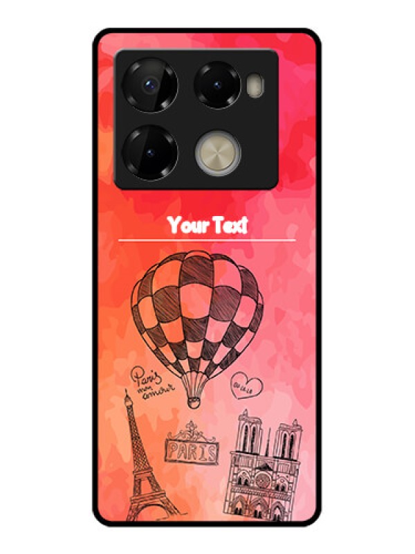 Custom Infinix Note 40 Pro Plus 5G Custom Metal Phone Case - Paris Theme Design