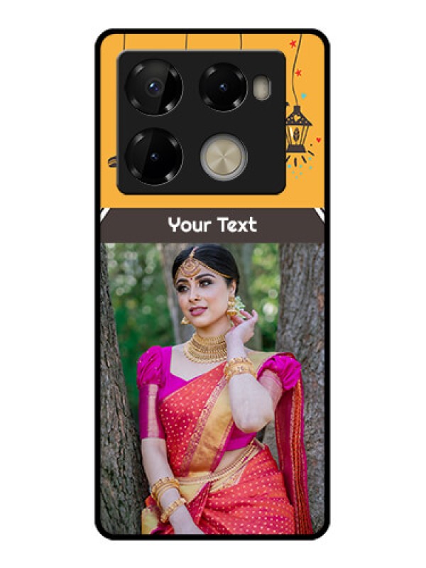 Custom Infinix Note 40 Pro Plus 5G Custom Metal Phone Case - With Family Picture And Icons