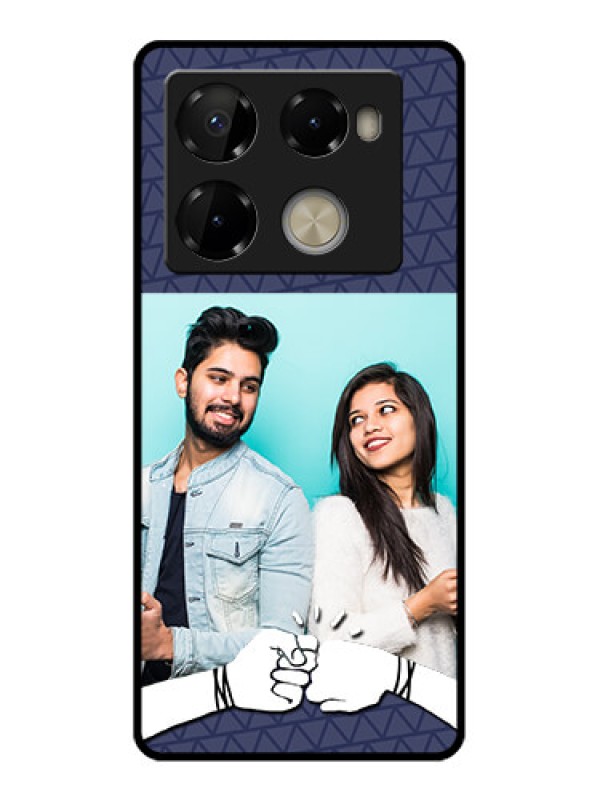 Custom Infinix Note 40 Pro Plus 5G Custom Metal Phone Case - With Best Friends Design