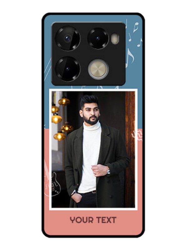 Custom Infinix Note 40 Pro Plus 5G Custom Metal Phone Case - With Color Musical Note Design