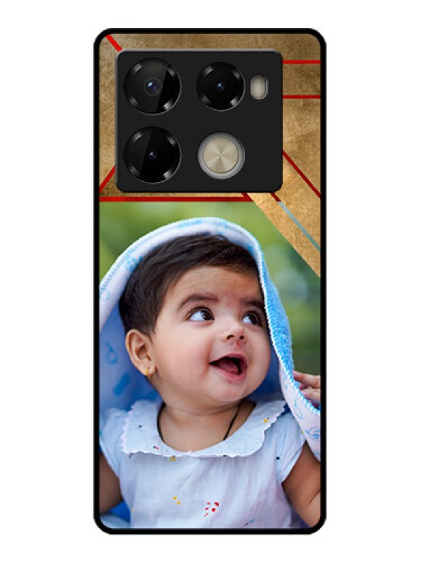 Custom Infinix Note 40 Pro Plus 5G Custom Metal Phone Case - Gradient Abstract Texture Design