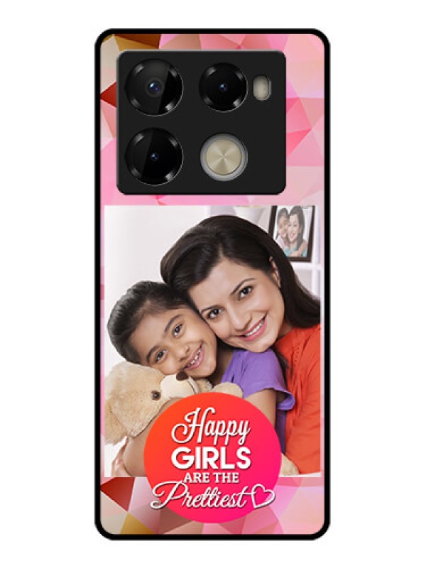 Custom Infinix Note 40 Pro Plus 5G Custom Metal Phone Case - Abstract Triangle Design