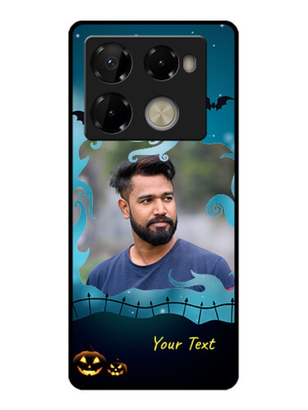 Custom Infinix Note 40 Pro Plus 5G Custom Metal Phone Case - Halloween Frame Design