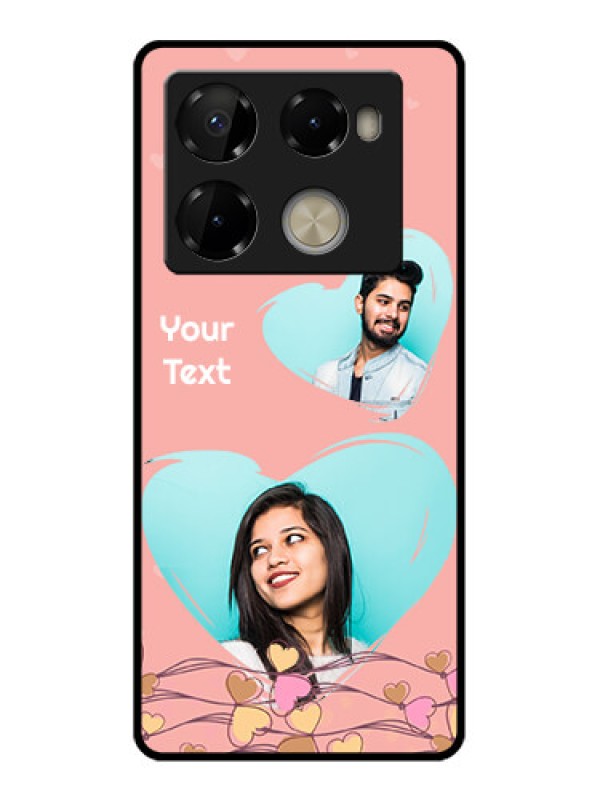 Custom Infinix Note 40 Pro Plus 5G Custom Metal Phone Case - Love Doodle Design