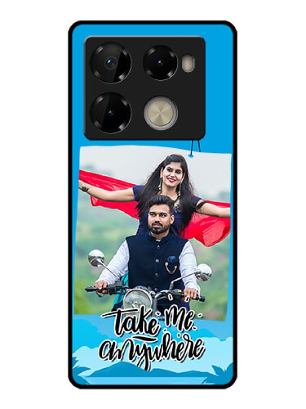 Custom Infinix Note 40 Pro Plus 5G Custom Metal Phone Case - Traveller Design